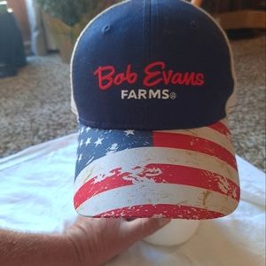 Bob evens farms snap back hat.  Stars and stripes